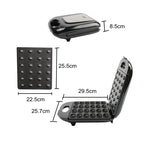 Mini Electric Walnut Cake Maker Automatic Nut Waffle Bread Machine Sandwich Iron Toaster Baking Breakfast Pan Oven EU plug