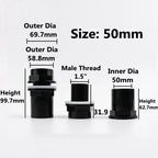 20-50mm PVC Pipe Thicken Connectors Fish Tank Pipe Drainage Connector Garden Drain UPVC Pipe Adapter Water Supply Pipe Fittings