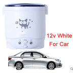 12V 24V Mini Rice Cooker Car Truck Soup Porridge Cooking Machine Food Steamer Heating Lunch Box Meal Heater Warmer 1L / 2L