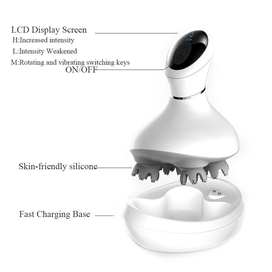 Waterproof Wireless Head Massager