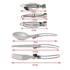 Camping Cookware Kit with Stove Outdoor Cooking Set  Outdoor Pot Travel Tableware Kitchen Hiking Picnic BBQ