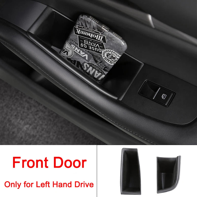 Door Handle Container Holder Door Armrest Storage Barrel Box for Mazda 3 Axela BP Accessories 2020 2021 2022 2023