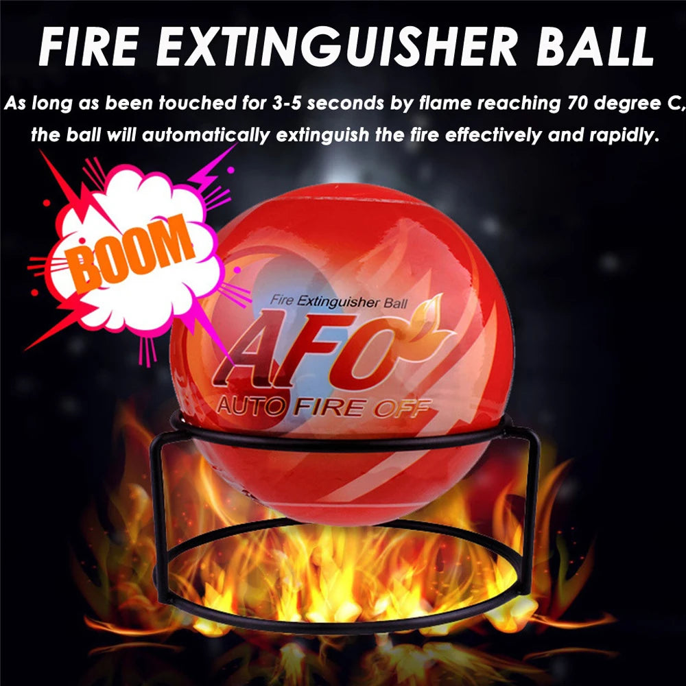 Fire Extinguisher Ball Automatic Harmless Dry Powder Fire Suppression Device For Warehouse Home Office 0.5KG With Bracket Hook