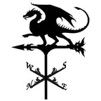 Weathervane Weather Vanes Roofs Retro Garden Stake Weather Vane Measuring Tools Outdoor Roof Decoration Architecture Decor Craft