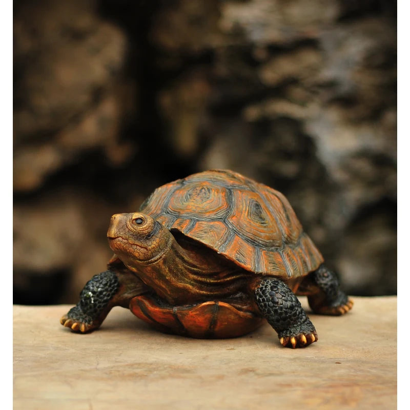 Cute Resin Tortoise Statue Outdoor Garden Pond Store Bonsai Decorative Animal Sculpture For Home Garden Decor Ornament