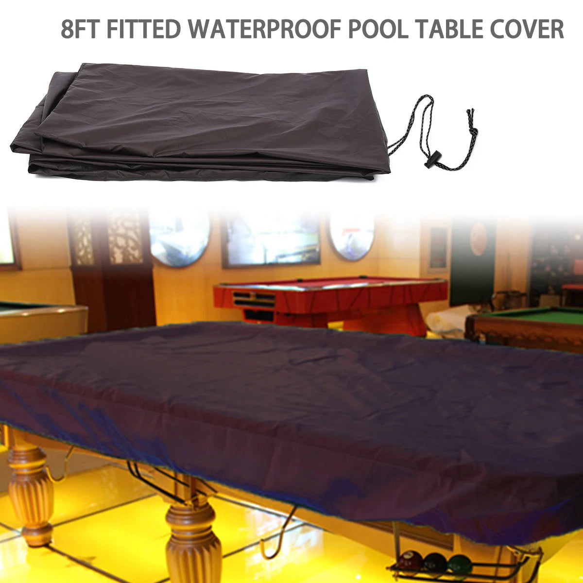 245*140*20CM PVC Table Billiard Cover feet Billiard tennis Table Cover R.ips Resistant Oxford Pool Table Billiard Cover