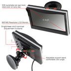 OOWLIVEE LCD Monitor With 360 Around view Split Parking For Cars Camera 4 Channels Box IR Left Right Front view Camera Rear view