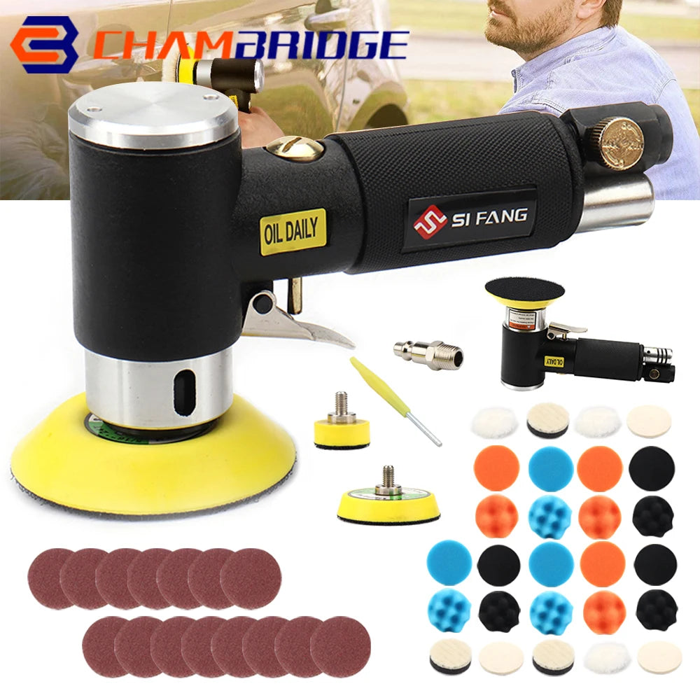 2" 3" Mini Air Sander Pneumatic Orbital Polisher Hand Sanding Tool  Mini Pneumatic  for Auto Body Work, air sander For Polishing