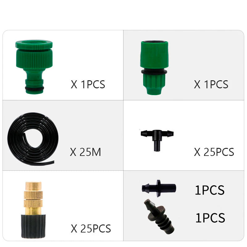 Garden Watering system Automatic Irrigation Spray Sprinkler System Garden Potted Drip Irrigation Kit Spray cooling kit