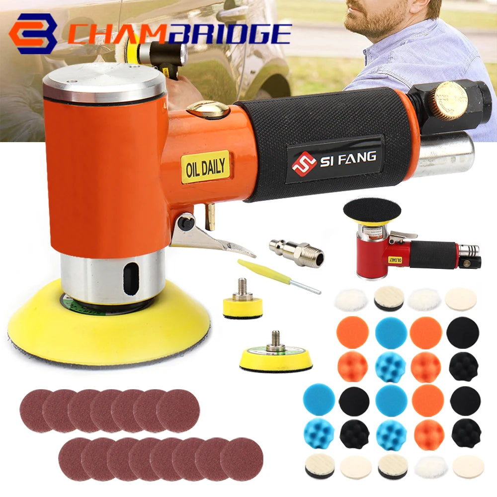 2" 3" Mini Air Sander Pneumatic Orbital Polisher Hand Sanding Tool  Mini Pneumatic  for Auto Body Work, air sander For Polishing