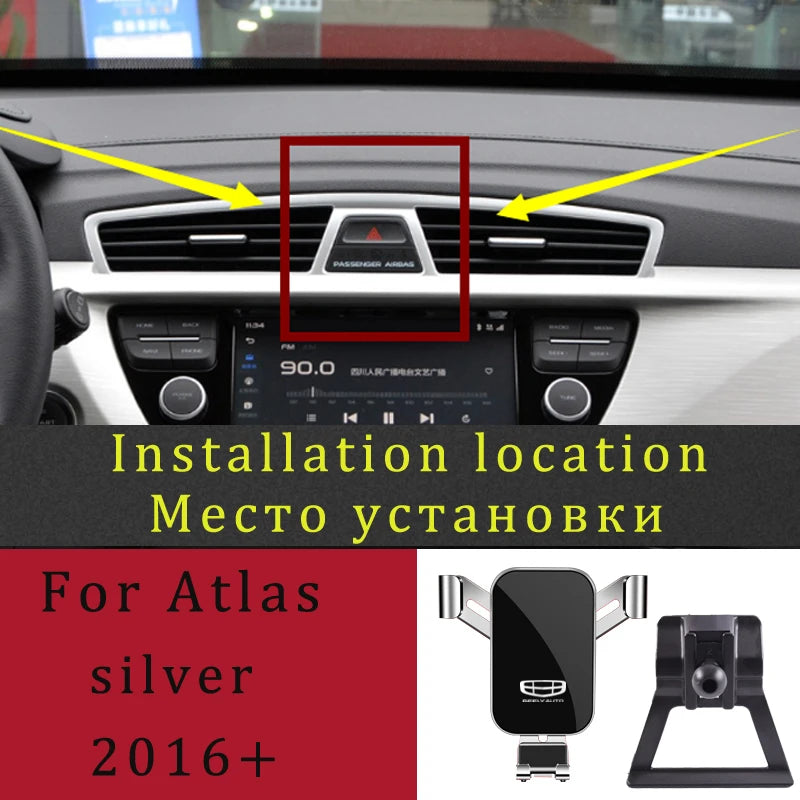 Adjustable Car Phone Mount Holder For Geely Atlas pro Tugella Coolray 2020 2021 Car Interior Accessories