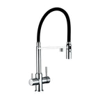 Bagnolux Copper Kitchen Faucets Chrome Kitchen Sink Black hose  Mount Pull Down Dual Sprayer  Nozzle  Mixer Water Taps