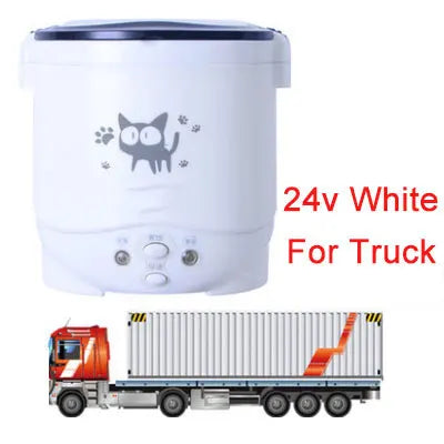 12V 24V Mini Rice Cooker Car Truck Soup Porridge Cooking Machine Food Steamer Heating Lunch Box Meal Heater Warmer 1L / 2L