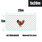 Chicken Rabbit Fence Poultry Nylon Mesh Netting Farming Garden Pond Protection Net  Agricultural Anti Bird Net 10-50M Length