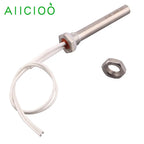 AIICIOO DC Water Heater 12V/24V/36V/48V Cartridge Heating Element M16 Tubular Electric Heater 100W 150W 200W 300W SUS304