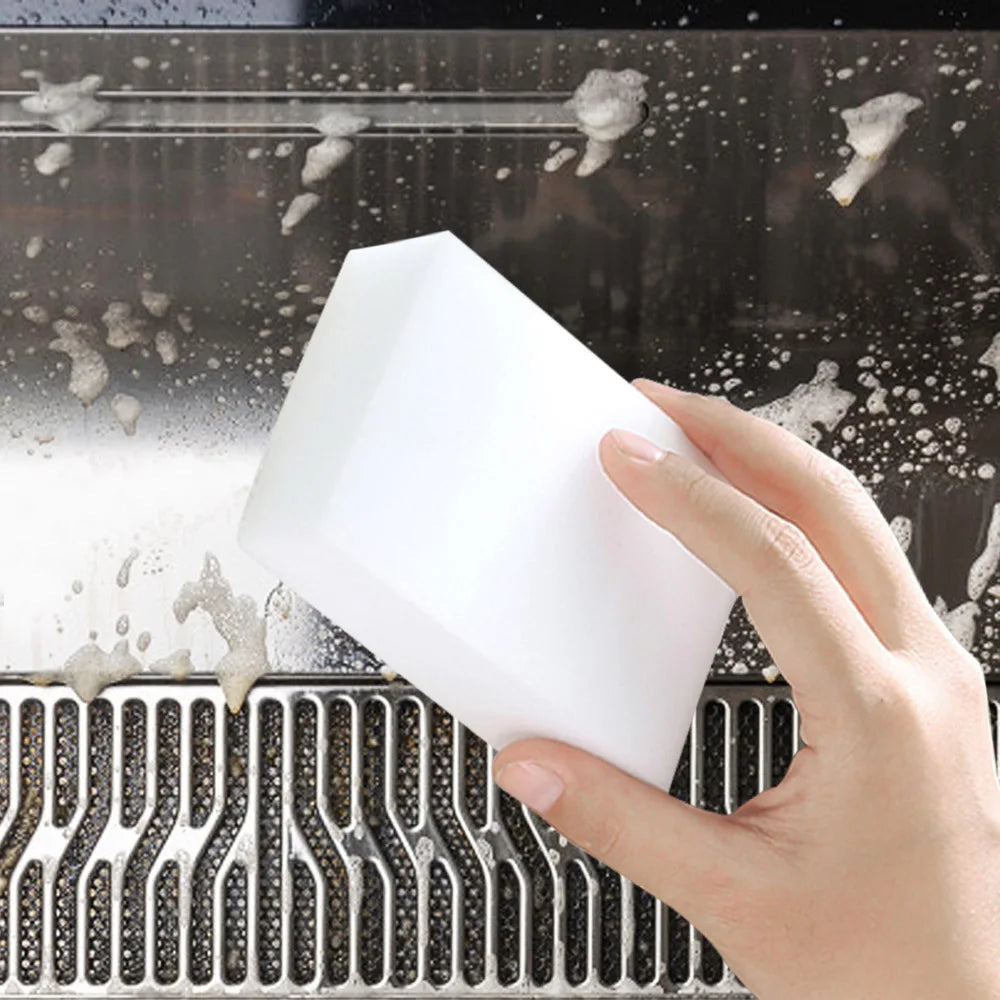 100 Pcs/lot Melamine Sponge Magic Sponge Eraser Cleaner Cleaning Sponge for Kitchen Bathroom Cleaning Tools 100*60*20mm