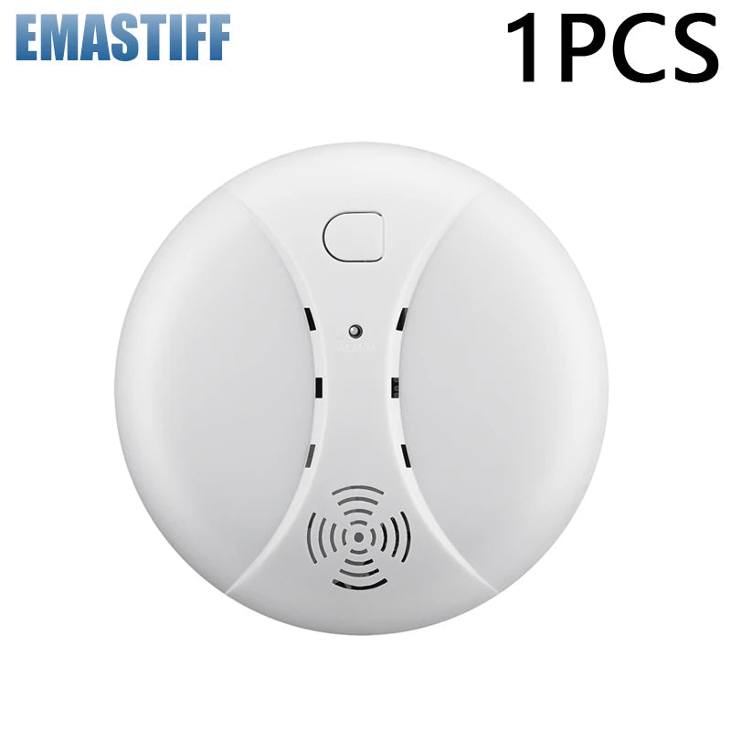 433MHz Wireless Fire Protection Smoke alarm Detector Alarm Sensors For RF Tuya WIFI GSM home security Alarm Systems
