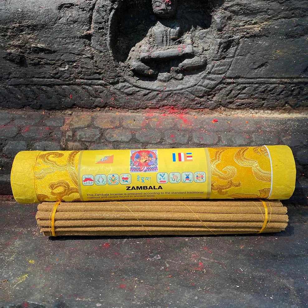 1Tube Bhutan Dragon Incense Stick Brocade Cylinder Tibetan Incense For Refreshing Deodorization Handmade Natural Stick Incense