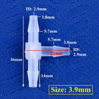 5~200pcs O.D 1.6~15.8mm PP Plastic Tee Connectors Garden Irrigation Pipe Joint Aquarium Tank Adapter Air Pump Hose Pagoda Joints