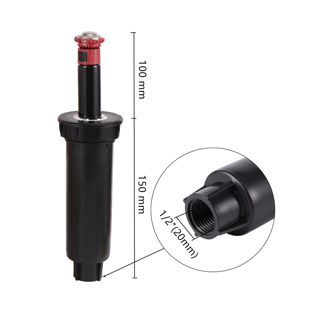 Scattering Pop-up Lawn Sprinklers 1/2" Female Thread Garden Grass Irrigation Rotary Nozzle  360° 45°~270° Automatic Lift Nozzle