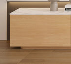 Luxury Log Rock Board TV Stand