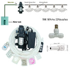 Garden Water Mist Spray Electric Diaphragm Pump Kit Greenhouse  irrigation Outdoor Misting Cooling System 6-18M
