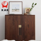 KAK Fashion Black Kitchen Cabinet Handles Aluminum Alloy Cupboard Door Pulls Gold Drawer Knobs Long Furniture Handle Hardware