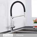 Matte Black Kitchen Sink Faucet Tap Pure Water Filter Mixer Crane Dual Handles Purification Kitchen Hot and Cold Water Tap