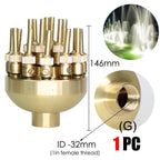 Brass Sprinklers Rotating Fountain Nozzles Landscaping Pond Outdoor Jet Straight Fountain Spray Head Irrigation Plants Watering