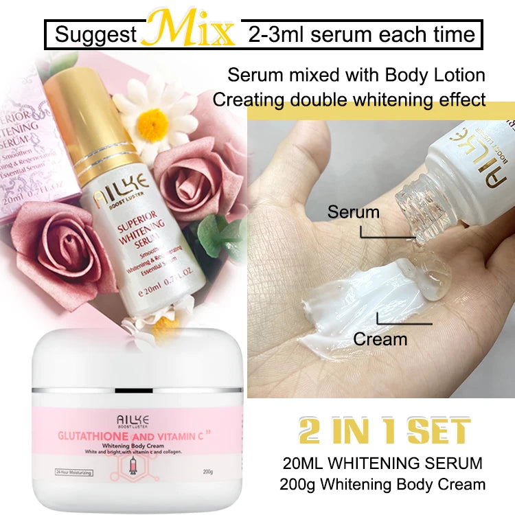 AILKE Glutathione Vitamin C Whitening Skin Care Set
