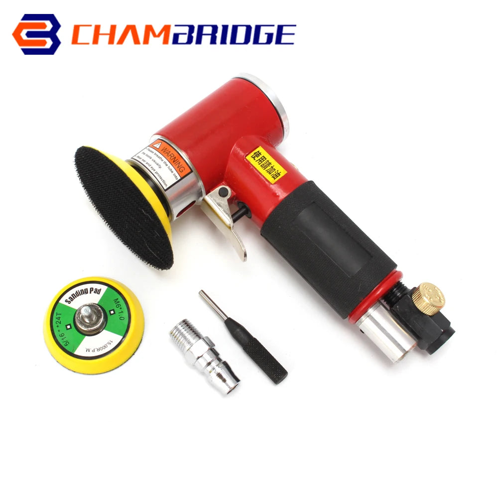 2" 3" Mini Air Sander Pneumatic Orbital Polisher Hand Sanding Tool  Mini Pneumatic  for Auto Body Work, air sander For Polishing