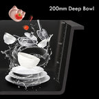 304 Stainless Steel Kitchen Sink Topmount Single Bowl DarkGray Wash Basin For Home Fixture With Kitchen Faucet Drain Accessories