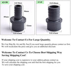 O.D 32/40/50/63-14/20/30/40/50/60mm Big Size UPVC Pagoda Connector Garden Irrigation Pipe Soft Hose Adapter Joint Accessories