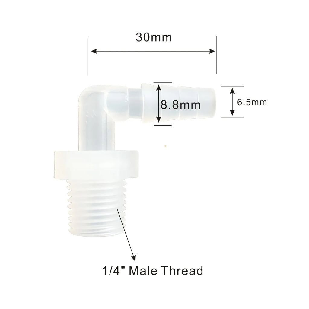 2 Pack of 6" Long Inline Mixed Bed Deionization DI Resin Cartridge With Adapter For Lasers, Aquariums, Medical, Laboratory etc.