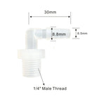 2 Pack of 6" Long Inline Mixed Bed Deionization DI Resin Cartridge With Adapter For Lasers, Aquariums, Medical, Laboratory etc.