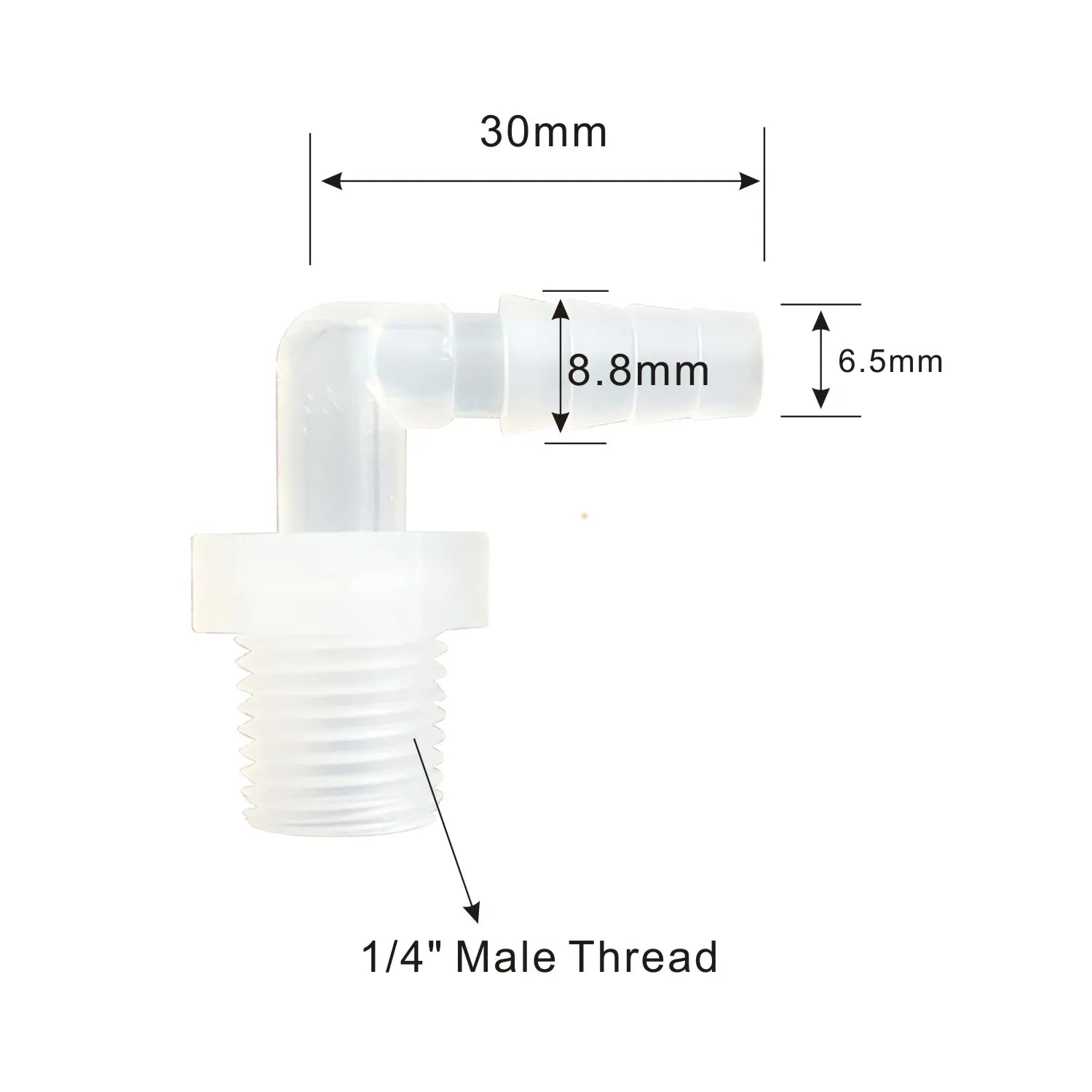 2 Pack of 6" Long Inline Mixed Bed Deionization DI Resin Cartridge With Adapter For Lasers, Aquariums, Medical, Laboratory etc.