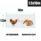 Chicken Rabbit Fence Poultry Nylon Mesh Netting Farming Garden Pond Protection Net  Agricultural Anti Bird Net 10-50M Length