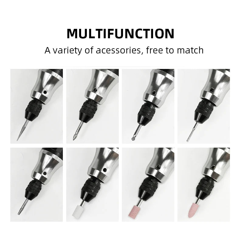 Cordless Drill Bit Tool Recharge Engraver Pen Dremel Mini Electric Drill DIY Power Tools Engraver Electric Pen Diy Cutting