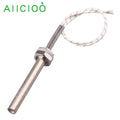 AIICIOO DC Water Heater 12V/24V/36V/48V Cartridge Heating Element M16 Tubular Electric Heater 100W 150W 200W 300W SUS304
