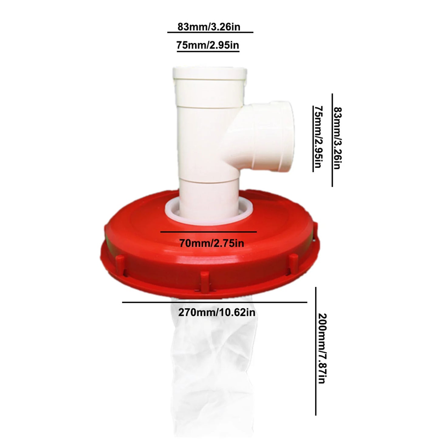 163mm/245mm IBC Lid Filter For Rainwater Tank IBC Plastic Filter Cover With Filter Net IBC Tank Parts For Home Garden Drop Ship