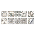 Tile Stickers Waterproof Kitchen Retro Moroccan Self Adhesive Bathroom Decal Vinyl Peel And Stick Wall Decoration Wallpaper