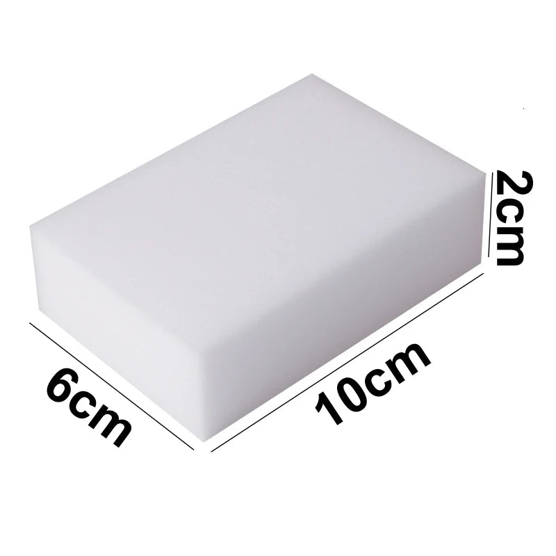 100 Pcs/lot Melamine Sponge Magic Sponge Eraser Cleaner Cleaning Sponge for Kitchen Bathroom Cleaning Tools 100*60*20mm
