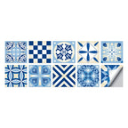 Tile Stickers Waterproof Kitchen Retro Moroccan Self Adhesive Bathroom Decal Vinyl Peel And Stick Wall Decoration Wallpaper