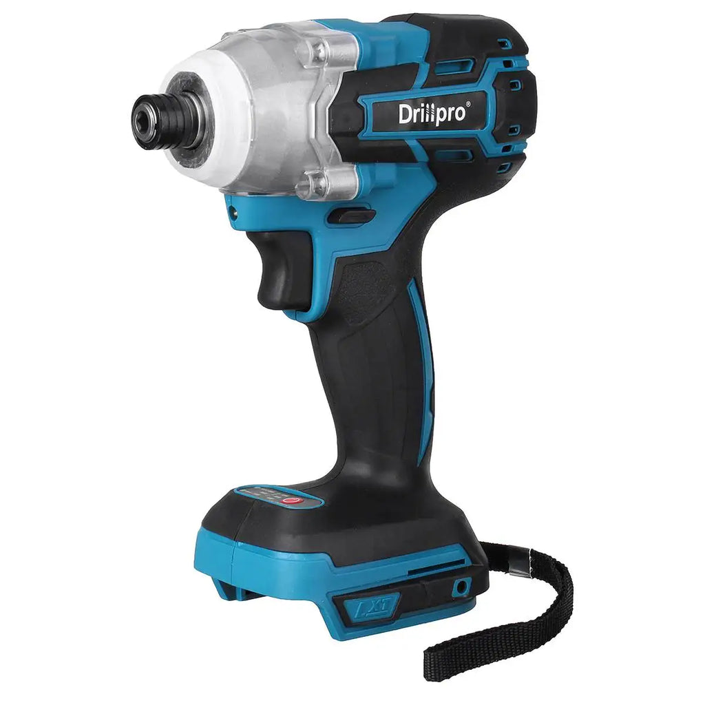 Drillpro 388VF Cordless Brushless Electric Screwdriver  1/4 inch Power Tools  Drill Driver + LED Light For Makita 18V Battery