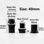 20-50mm PVC Pipe Thicken Connectors Fish Tank Pipe Drainage Connector Garden Drain UPVC Pipe Adapter Water Supply Pipe Fittings