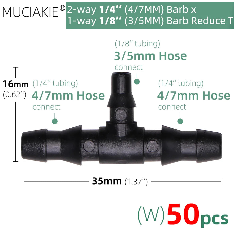 Greenhouse drip irrigation 4-way drip arrow 2-way transmitter irrigation system Potted plants with greenhouse suite 10set 20set