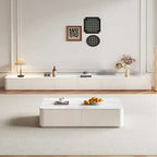 Sintered Stone White TV Cabinet
