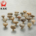 KAK Cobblestone Natural Stone Cabinet Knobs Individual Dresser Pulls  Kitchen Handle Drawer Knobs Furniture Handle Hardware