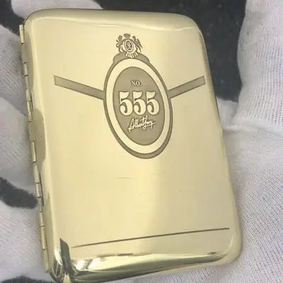 Pure Copper Engraving Cigarette Case, 16 Sticks, Anti-pressure Portable Storage, Smoking Vintage Box