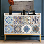 Tile Stickers Waterproof Kitchen Retro Moroccan Self Adhesive Bathroom Decal Vinyl Peel And Stick Wall Decoration Wallpaper